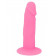 Розовый фаллоимитатор с ограничительным основанием - 10 см