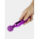 Вибратор с гибкой подвижной головкой, фиолетовый , 19  см 